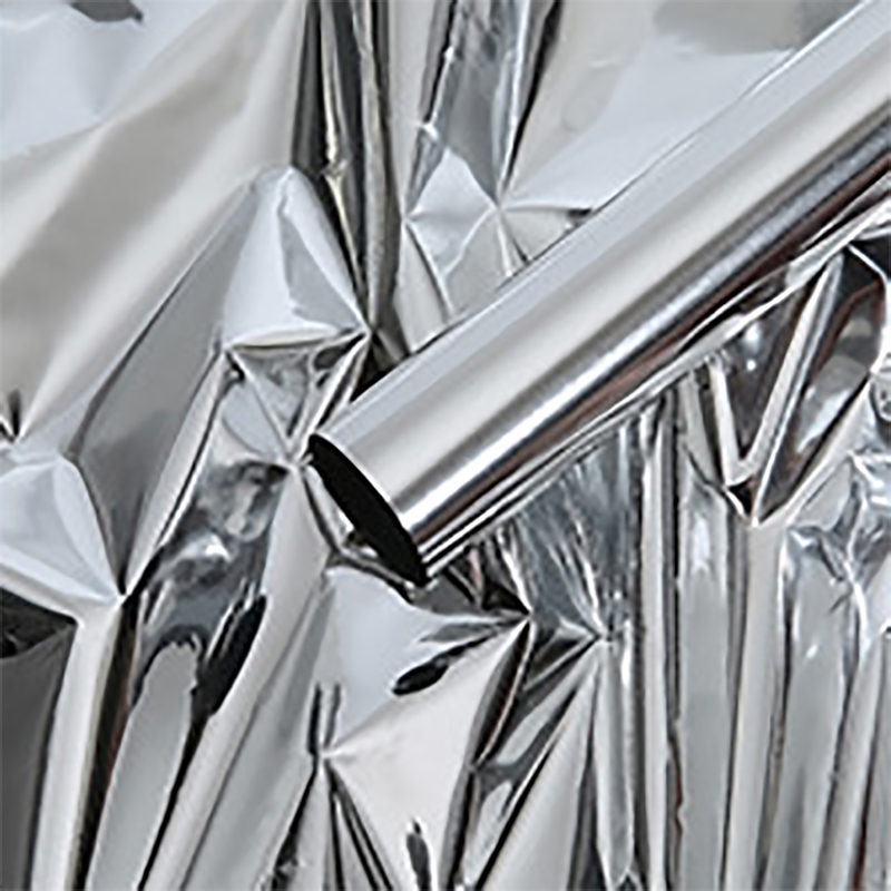 Solid-Color Mirrored Bouquet Wrapping Paper