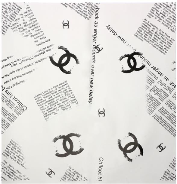 Pambalot na papel ng tatak ng Chanel
