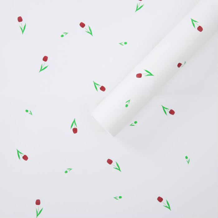 Bouquet makapal na pambalot na papel na may mga masining na salita