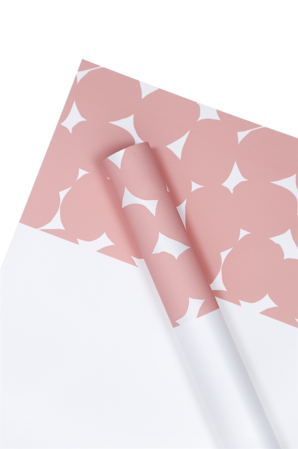 Dalawang kulay na polka dot flower wrapping paper