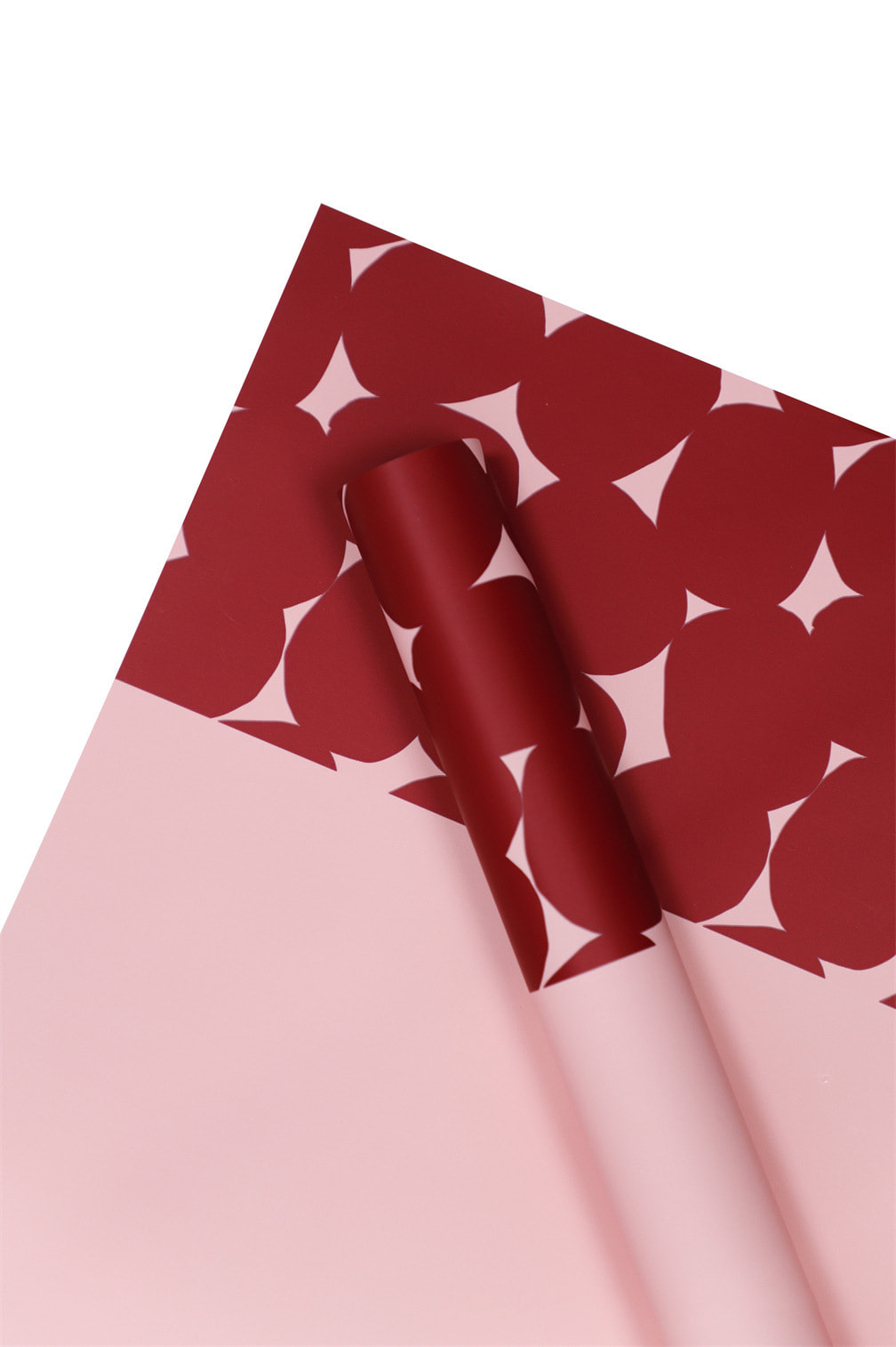 Dalawang kulay na polka dot flower wrapping paper