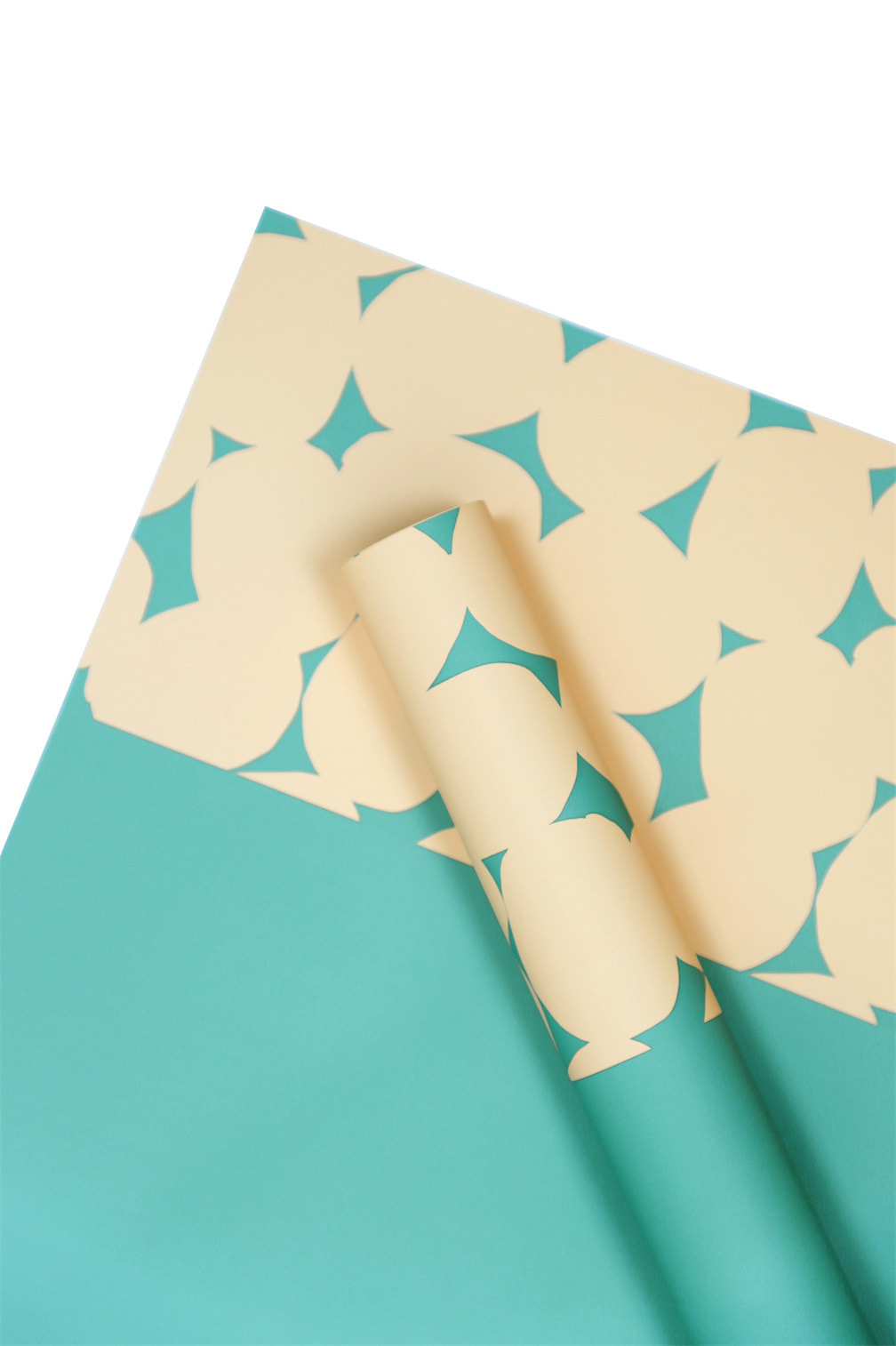Dalawang kulay na polka dot flower wrapping paper