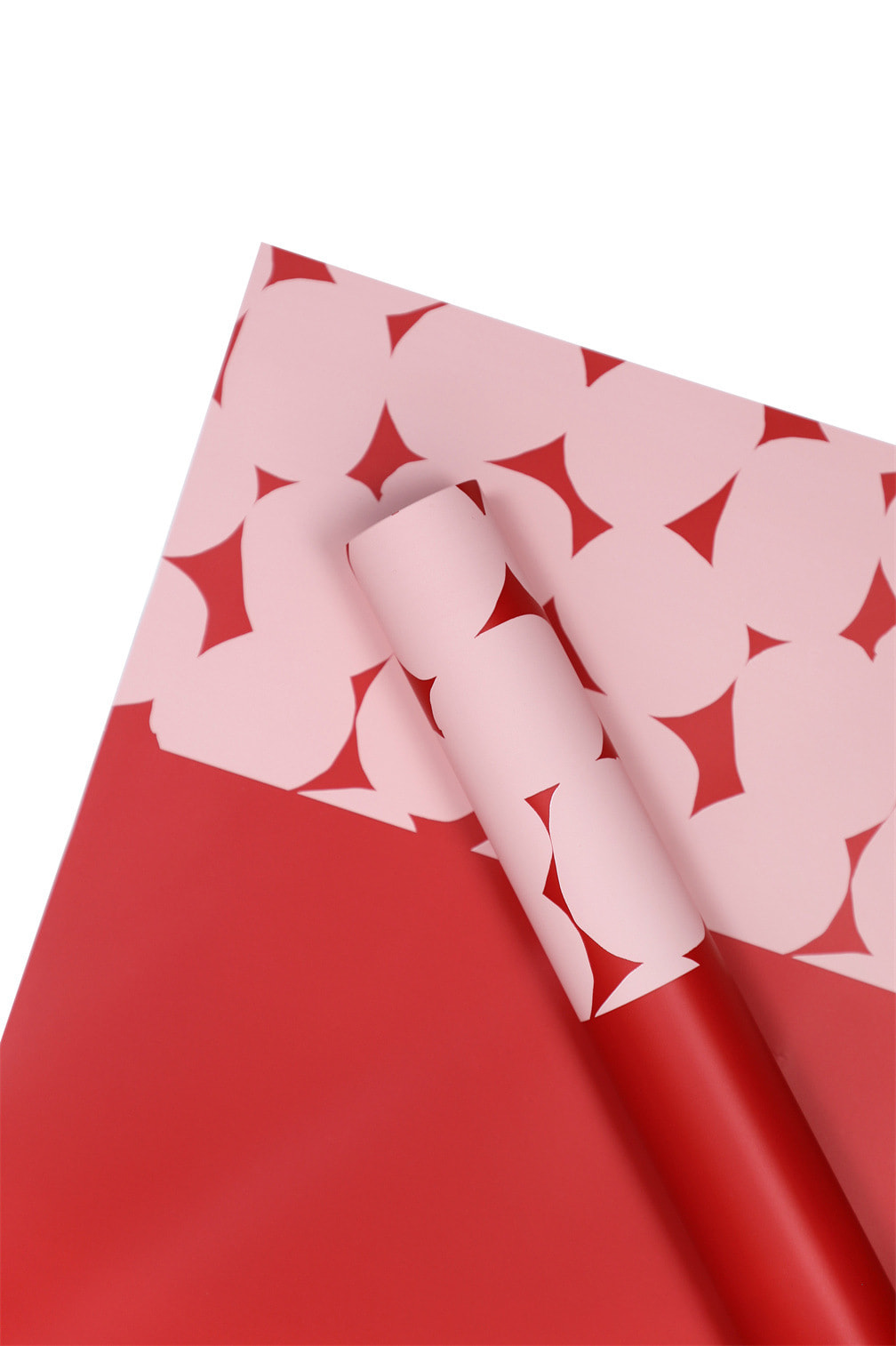 Dalawang kulay na polka dot flower wrapping paper