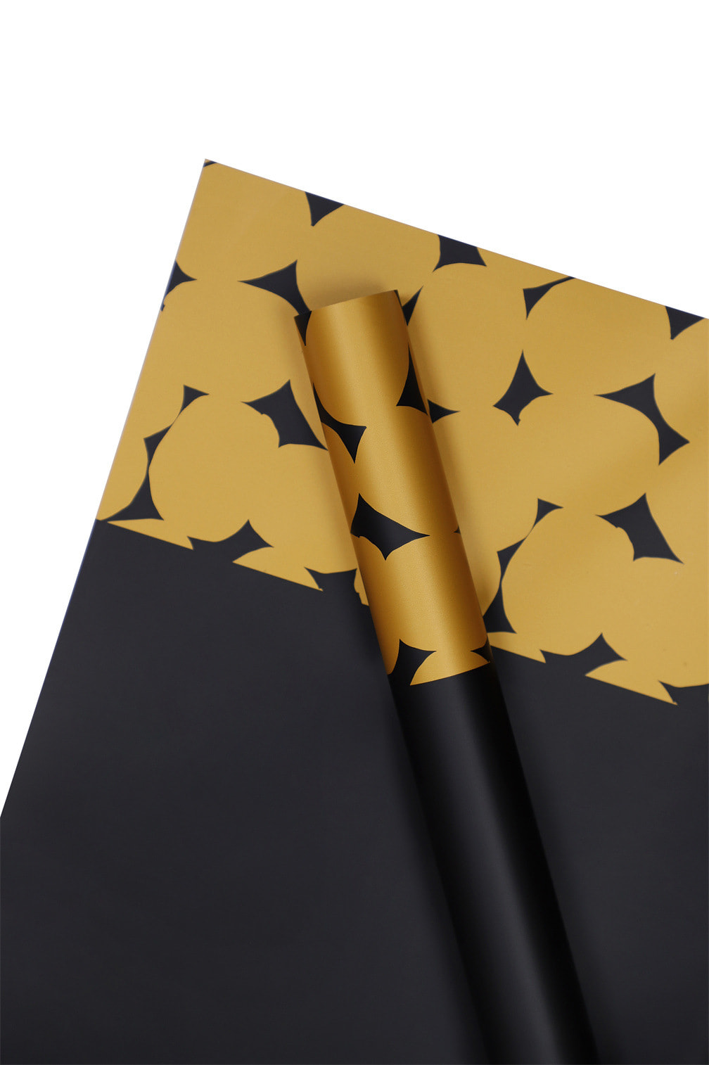 Dalawang kulay na polka dot flower wrapping paper