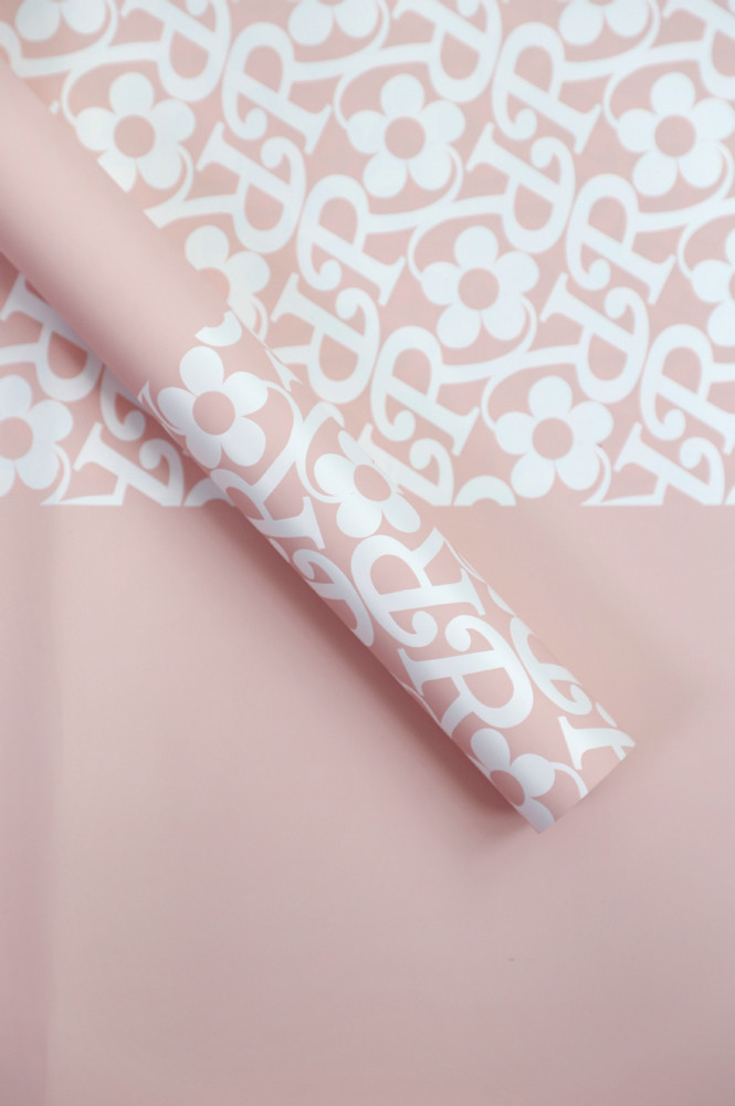 Matte film na pattern ng bulaklak na pambalot na papel