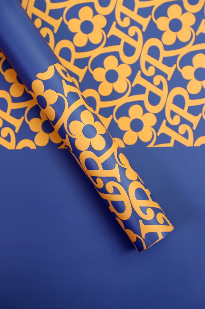 Matte film na pattern ng bulaklak na pambalot na papel