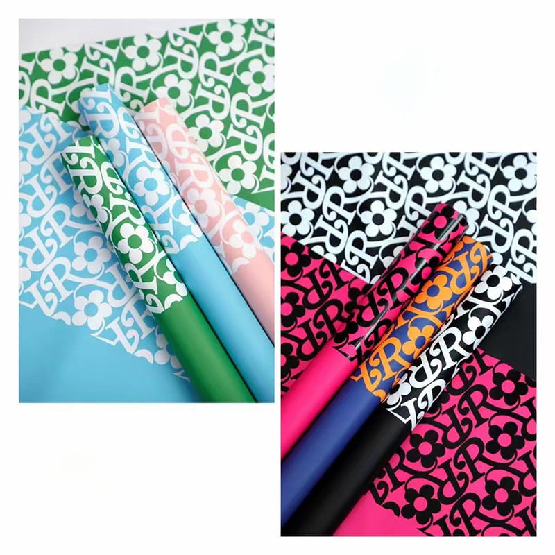 Matte film na pattern ng bulaklak na pambalot na papel