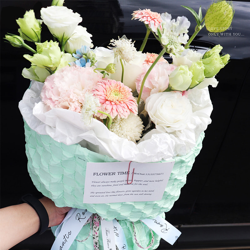 Makukulay na snow peras na papel na pambalot ng bulaklak na papel