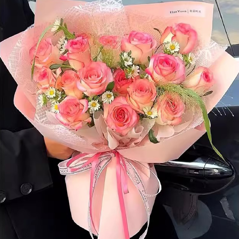 Nuosha flower wrapping paper sa iba't ibang pattern at istilo