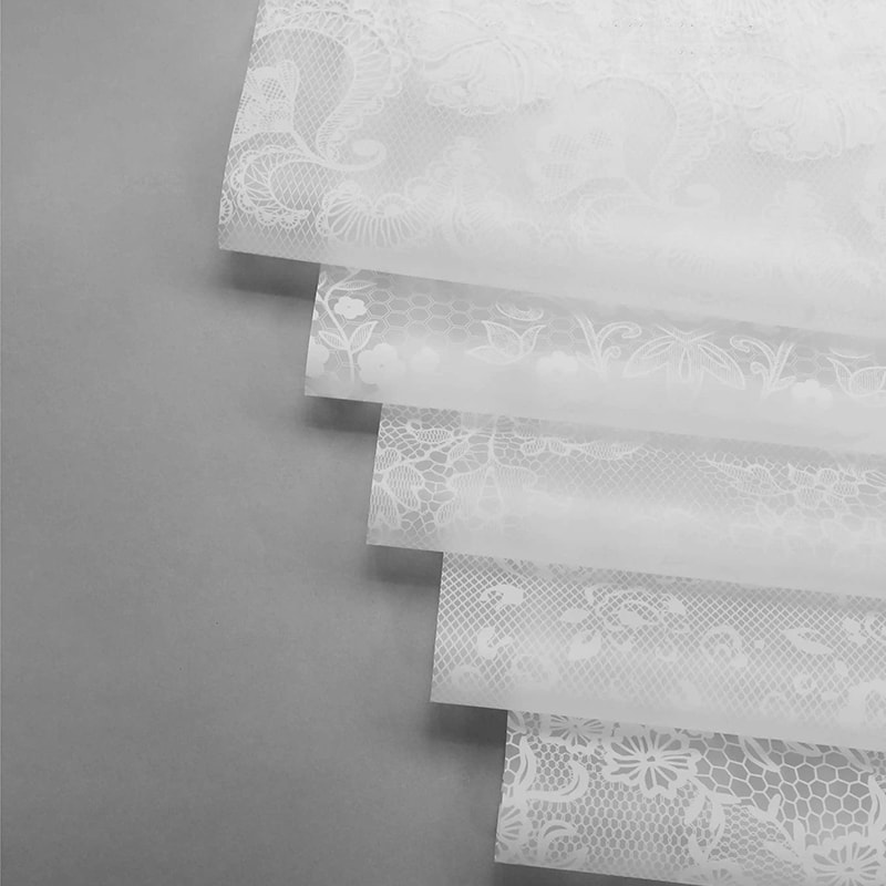 Nuosha flower wrapping paper sa iba't ibang pattern at istilo