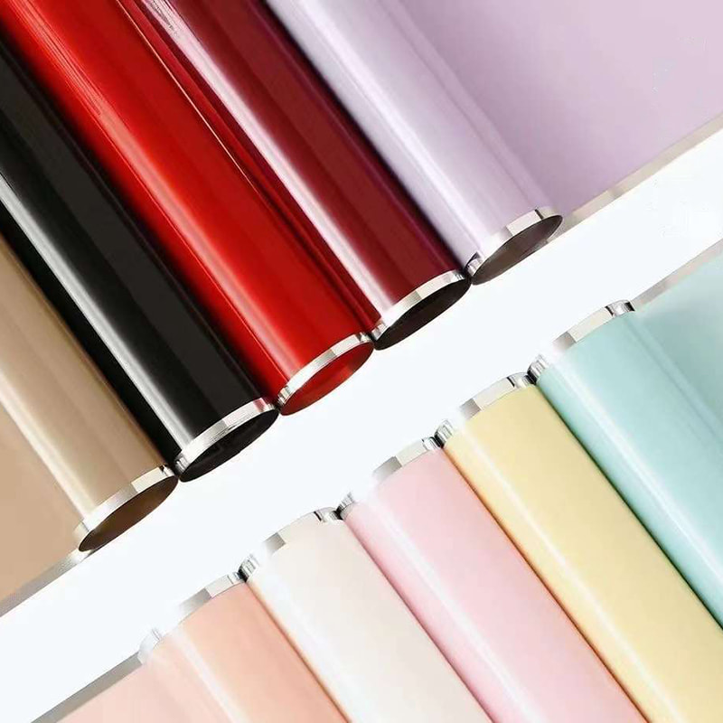 Silver ion water-glossy film flower wrapping paper