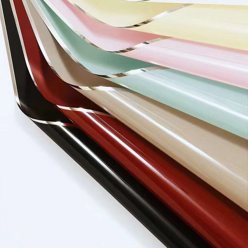 Silver ion water-glossy film flower wrapping paper