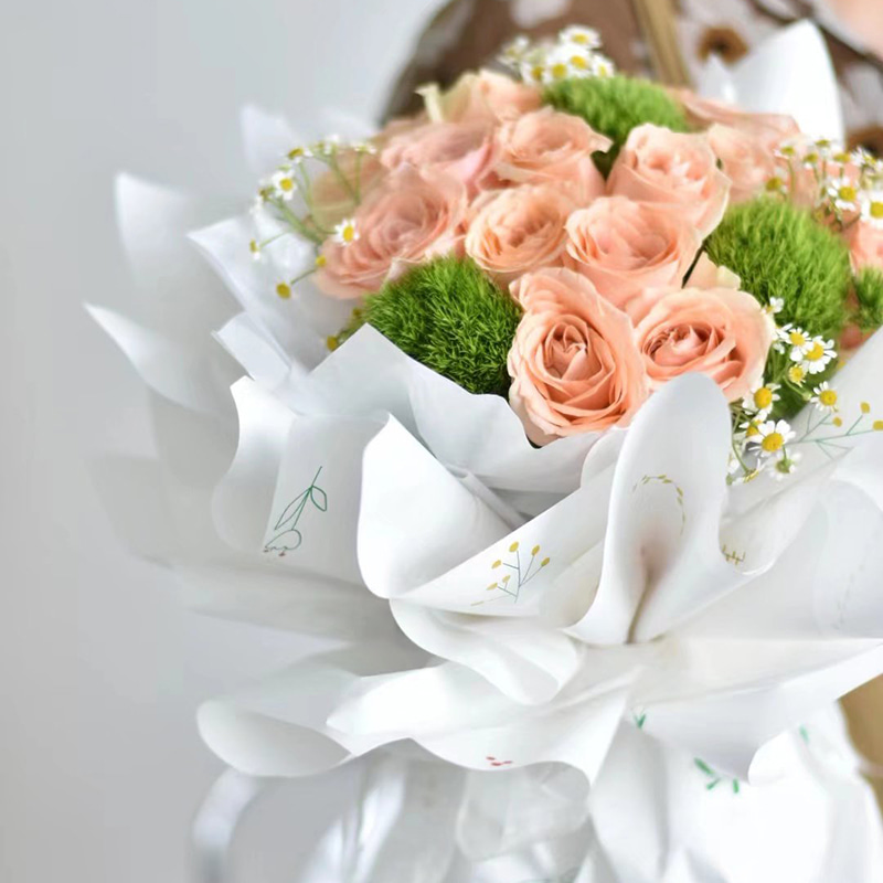 Anti-fog at moisture-proof plastic flower bouquet packaging film