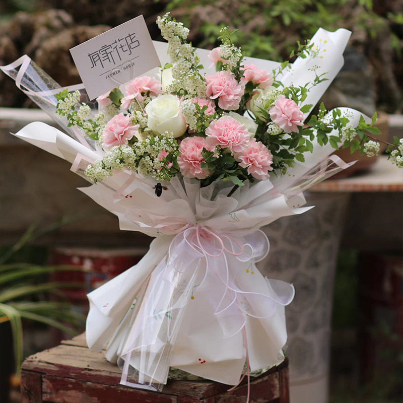 Anti-fog at moisture-proof plastic flower bouquet packaging film