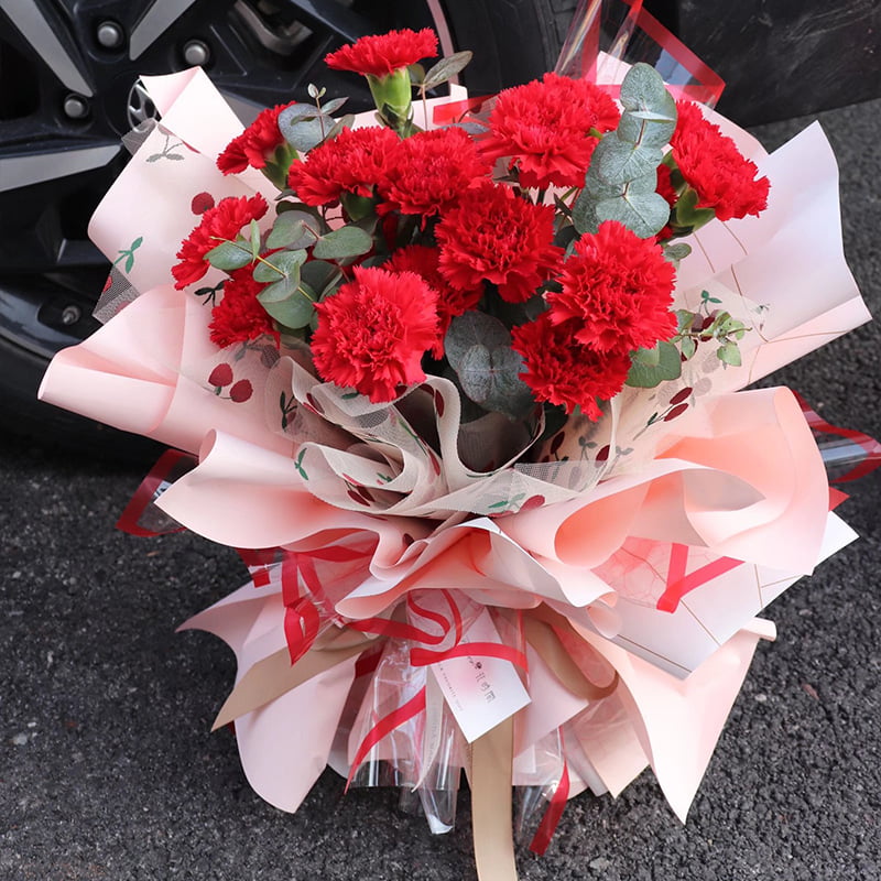 Makapal na opaque na plastic na bulaklak na papel