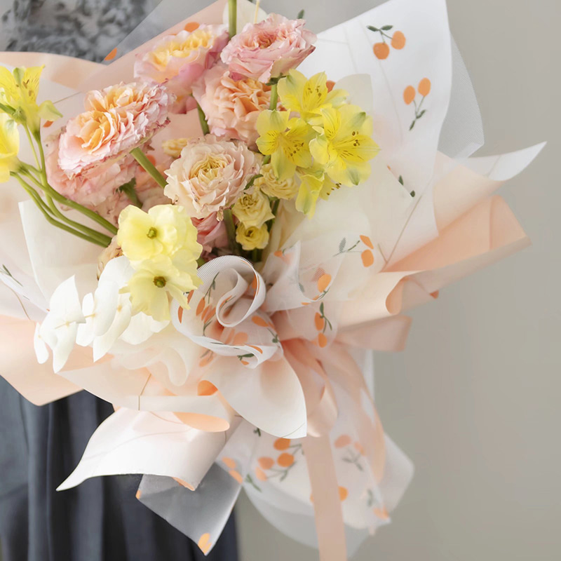 Makapal na opaque na plastic na bulaklak na papel