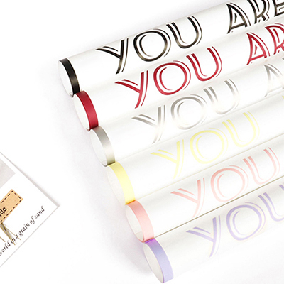 Sariwang bouquet packaging English art paper