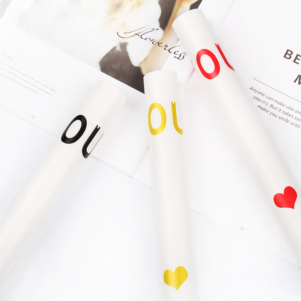 Translucent waterproof bouquet wrapping paper