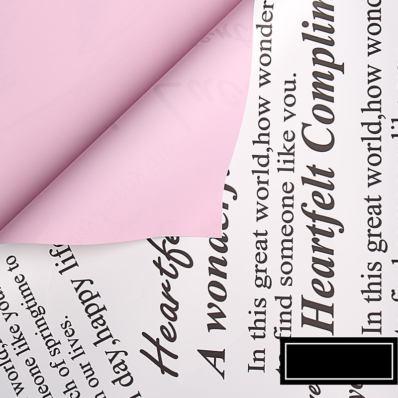 Vintage double-sided na pambalot ng bulaklak na papel