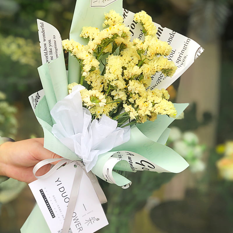 Vintage double-sided na pambalot ng bulaklak na papel