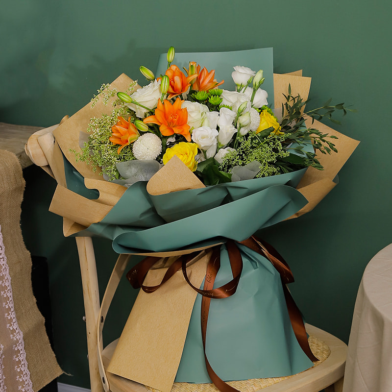 Korean Solid-Color Bouquet Wrapping Paper
