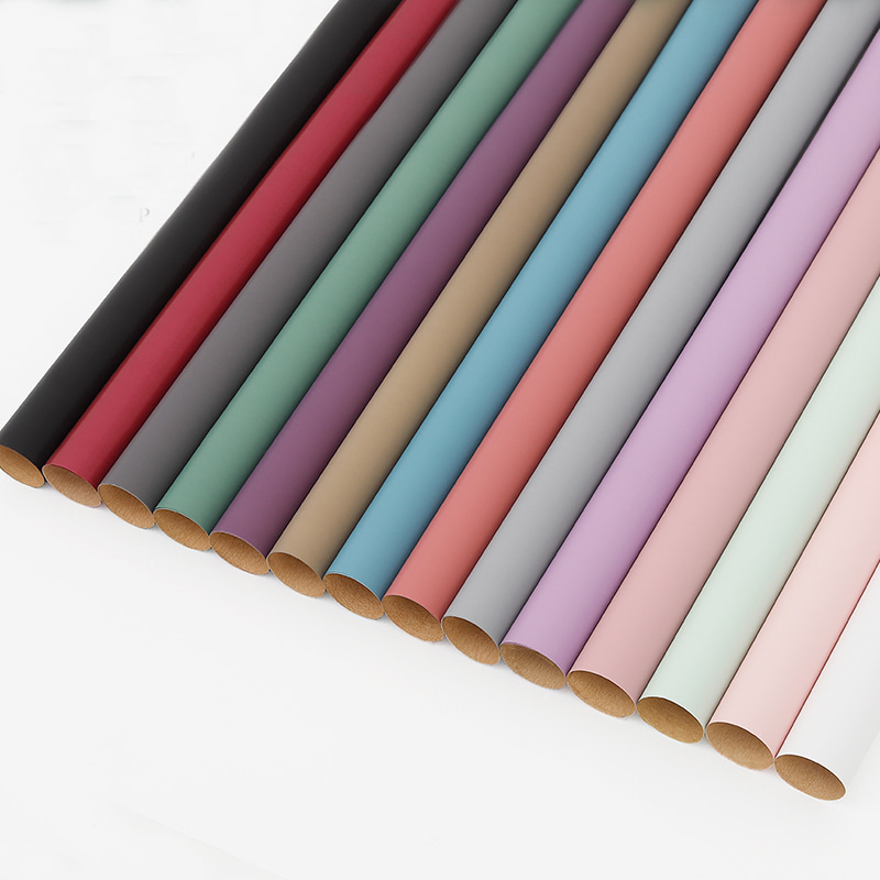 Korean Solid-Color Bouquet Wrapping Paper