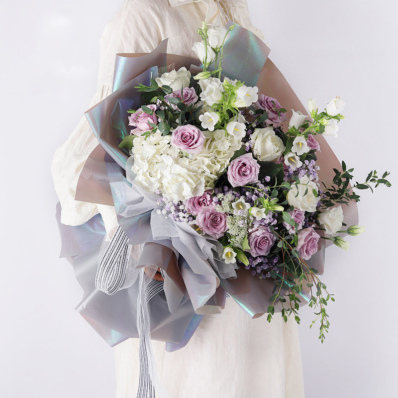 Starry Sky Glitter Bouquet Wrapping Paper