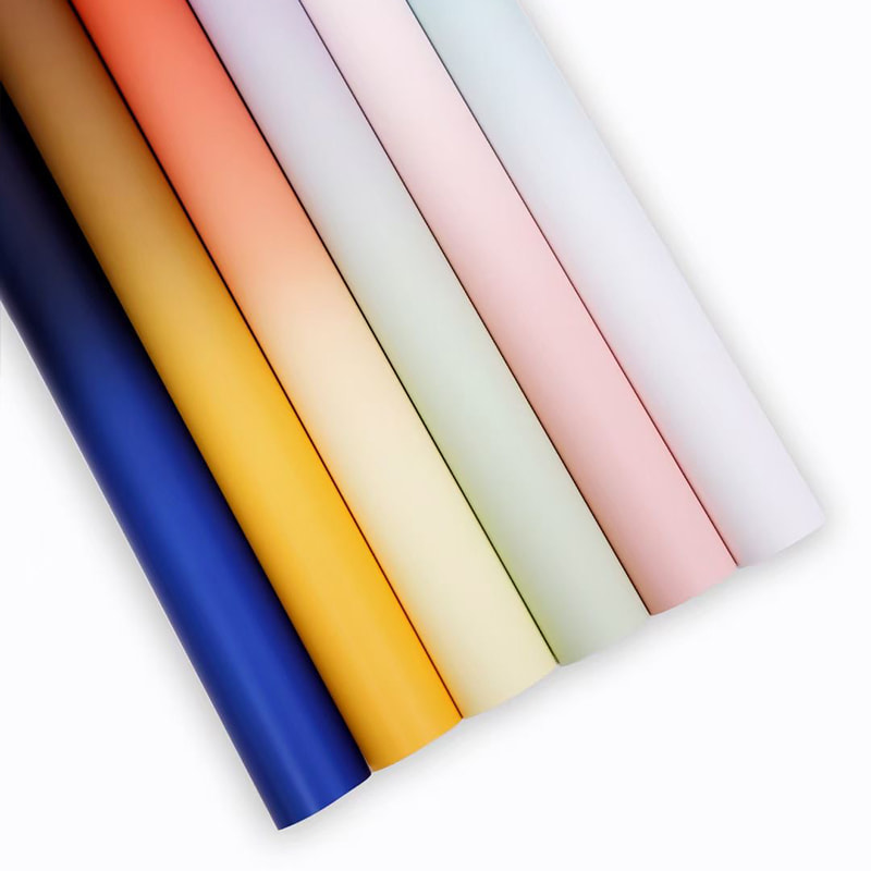 Premium Gradient Flower Bouquet Wrapping Paper