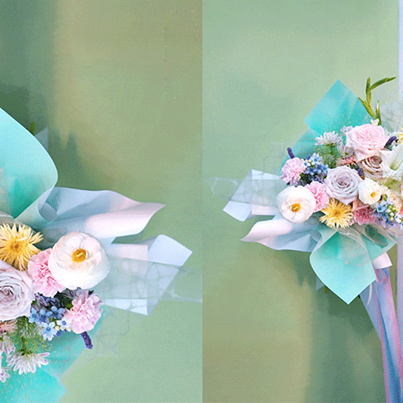 Premium Gradient Flower Bouquet Wrapping Paper