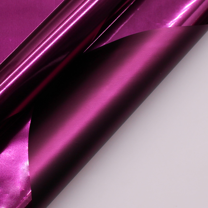 Double-Sided Shimmering Metallic Film Bouquet Wrapping Paper