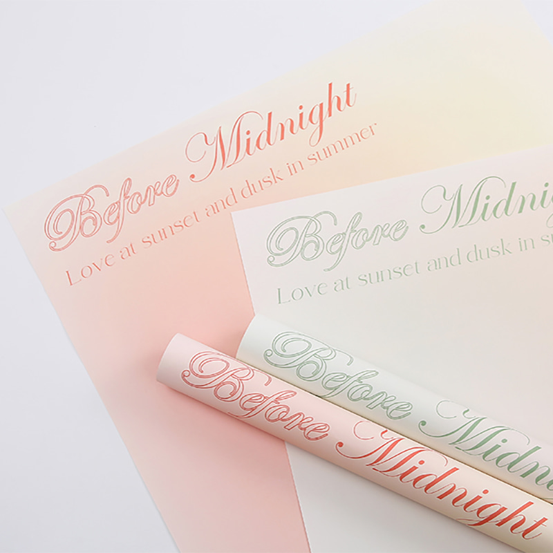 Gradient Print Bouquet Wrapping Paper