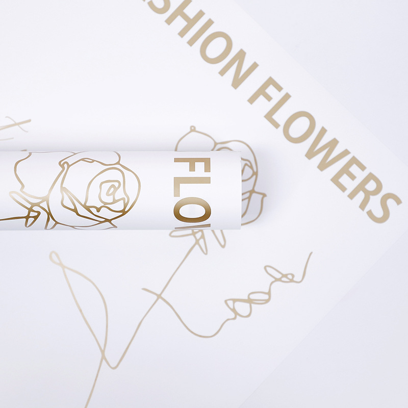 Flower Love-Bouquet wrapping paper na may pattern ng rosas