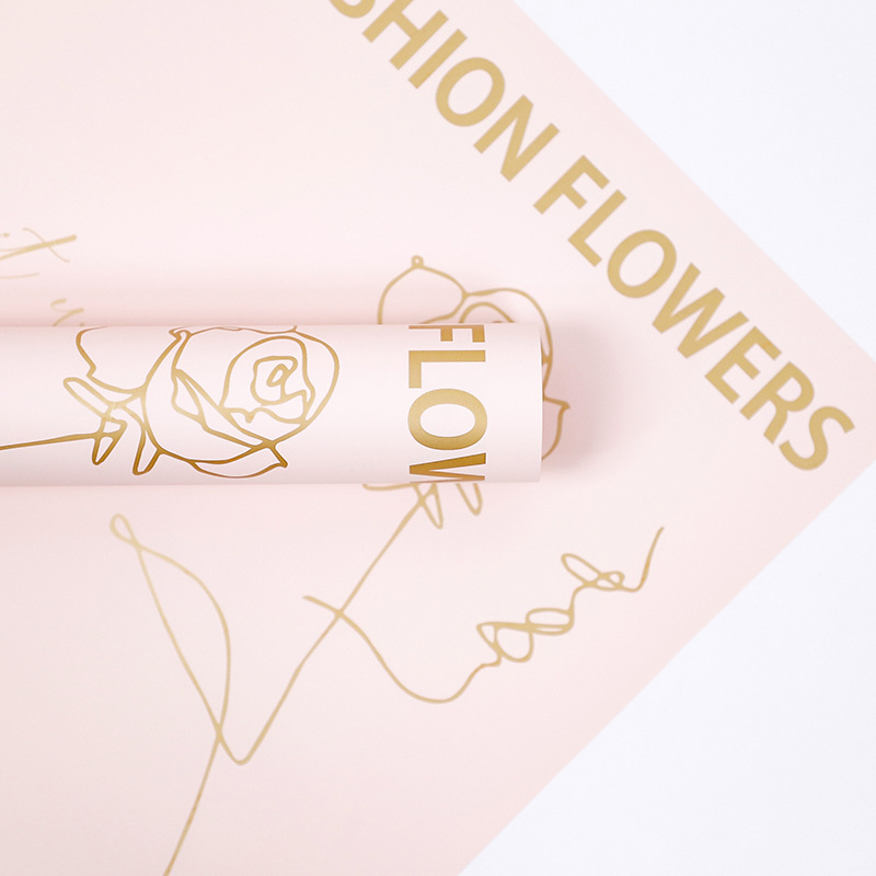 Flower Love-Bouquet wrapping paper na may pattern ng rosas